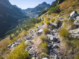 Landscape of Rila Mountain near Malyovitsa peak, Bulgaria