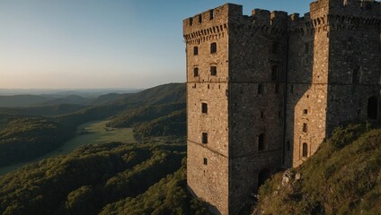 Local artists display their work near the picturesque archer tower