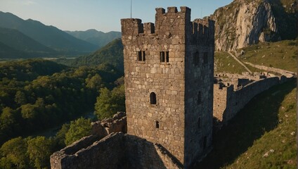 Locals celebrate festivals under the watchful archer tower