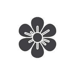 flower icon Group symbol or sign vector