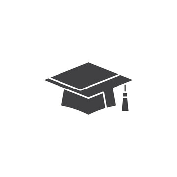 graudation hat icon Group symbol or sign vector