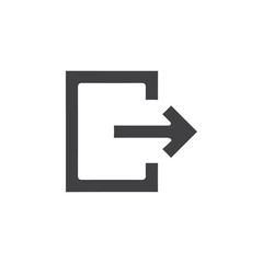 logout icon Group symbol or sign vector