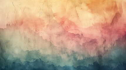 Obraz premium Vintage watercolor paper texture, faded and worn, with subtle blue and grey hues