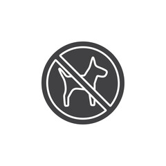 no dog icon Group symbol or sign vector