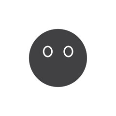 no reaction emoji Group symbol or sign vector