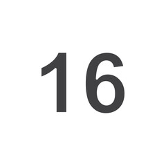number 16 icon Group symbol or sign vector