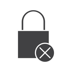not secure icon Group symbol or sign vector