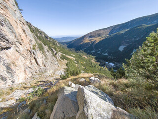 Landscape of Rila Mountain near Malyovitsa peak, Bulgaria