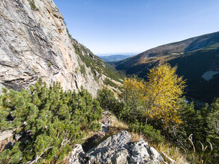 Landscape of Rila Mountain near Malyovitsa peak, Bulgaria