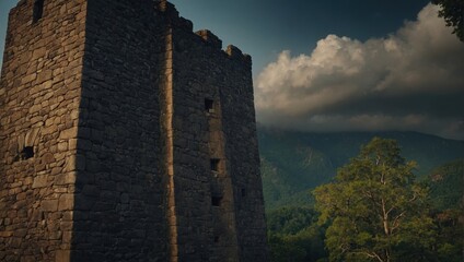 The archer tower captivates all who come near its weathered stones and rich history