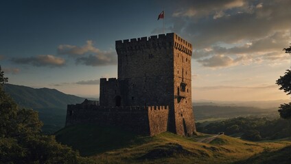 The archer tower captivates all who lay eyes upon its weathered stones and history