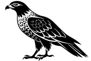 Fototapeta premium Set of silhouettes of Halloween animal on a white background. Vector illustration.