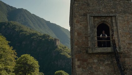 Fototapeta premium The archer tower captures the essence of local traditions