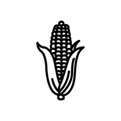corn icon vector in line style
