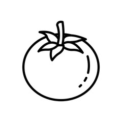 tomato icon vector in line style