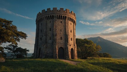 The archer tower features beautiful landscaping that enchants every visitor