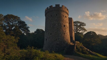 The archer tower features beautiful trails leading to scenic views