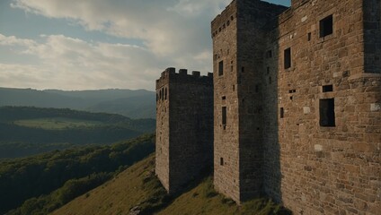 The archer tower features enchanting gardens filled with fragrant flowers and plants