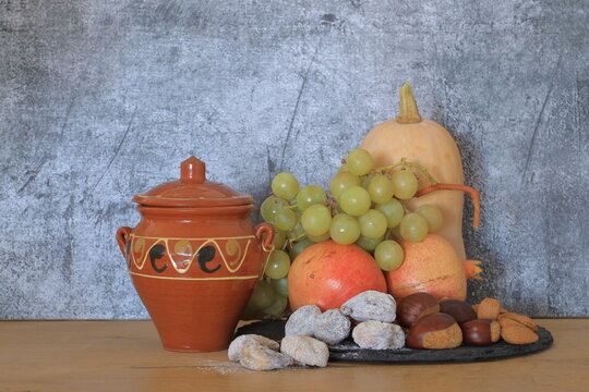 bodegon frutos oto&ntilde;al oto&ntilde;o fruta 