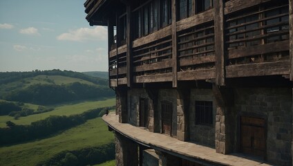 Obraz premium The archer tower features historic artifacts for visitors