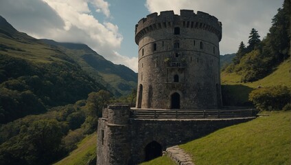 The archer tower features informative plaques that tell its fascinating history
