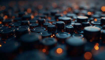 Obraz premium water drops on a surface