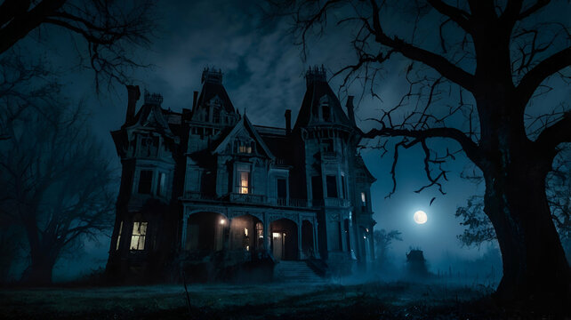spooky halloween night