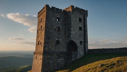 The archer tower features paths leading to scenic viewpoints