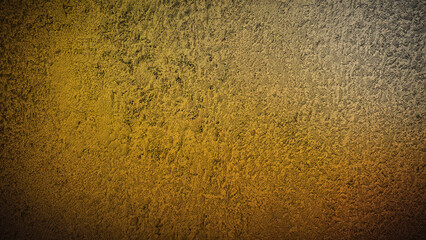 Warm textured concrete surface with a gradient of yellow and gold tones, perfect for industrial, artistic, and creative backdrops in design projects