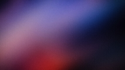 A moody abstract gradient featuring soft transitions between blue, purple, and red hues with a grainy texture. Perfect for creative digital backgrounds and wallpapers