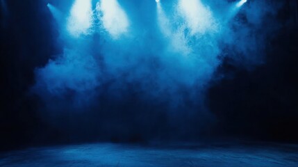 Blue Smoke Stage Background