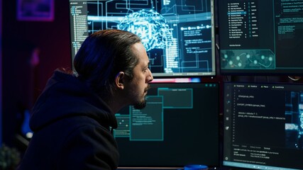 Hacker using artificial intelligence technology to write spyware software able to gather...