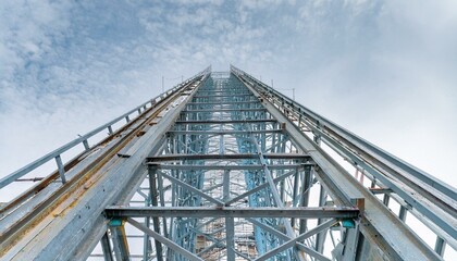 고층 건물의 기초 철골 구조