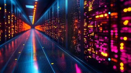 In a server space, all kinds of codes are flying