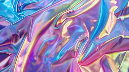 Fototapeta premium Abstract Holographic Texture with Shimmering Iridescent Colors