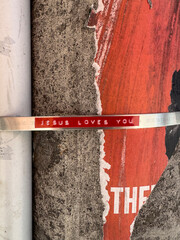 street art jesus loves you