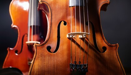 Fototapeta premium 비올라와 첼로 바이올린