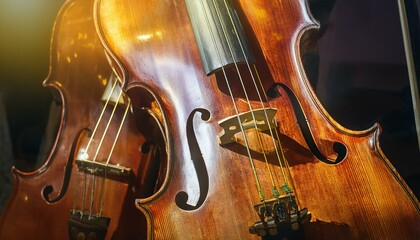 Fototapeta premium 비올라와 첼로 바이올린