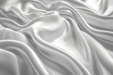 Obraz premium Abstract Draped White Silk Fabric Texture
