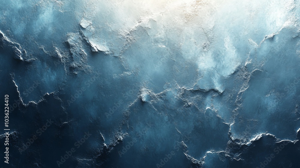 Fototapete the artwork features a textured background with varying shades of blue and gray, resembling swirling