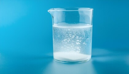 용액속에 입자가 쌓이는 장면