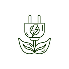 Eco-Friendly Energy Plug Graphic
