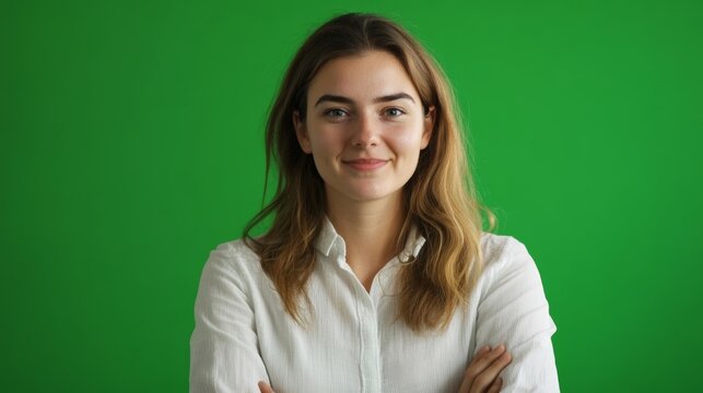 There is a subtle smile conveying a message of hope and connection.