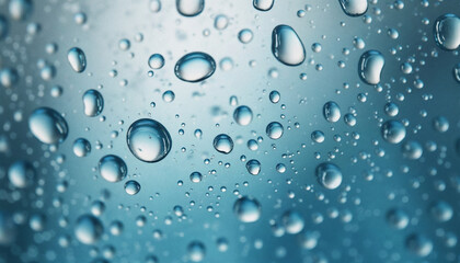 water drops on glass