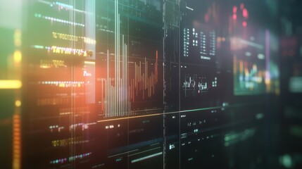 Naklejka premium Futuristic Data Visualization
