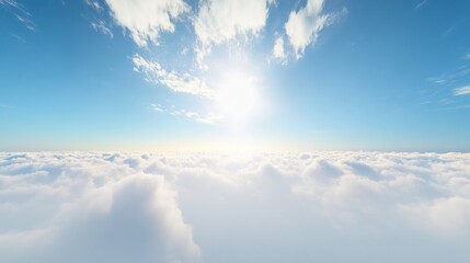 Fototapeta premium Above the Clouds: A Serene Sky View