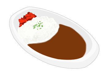 テイクアウトのカレーライス