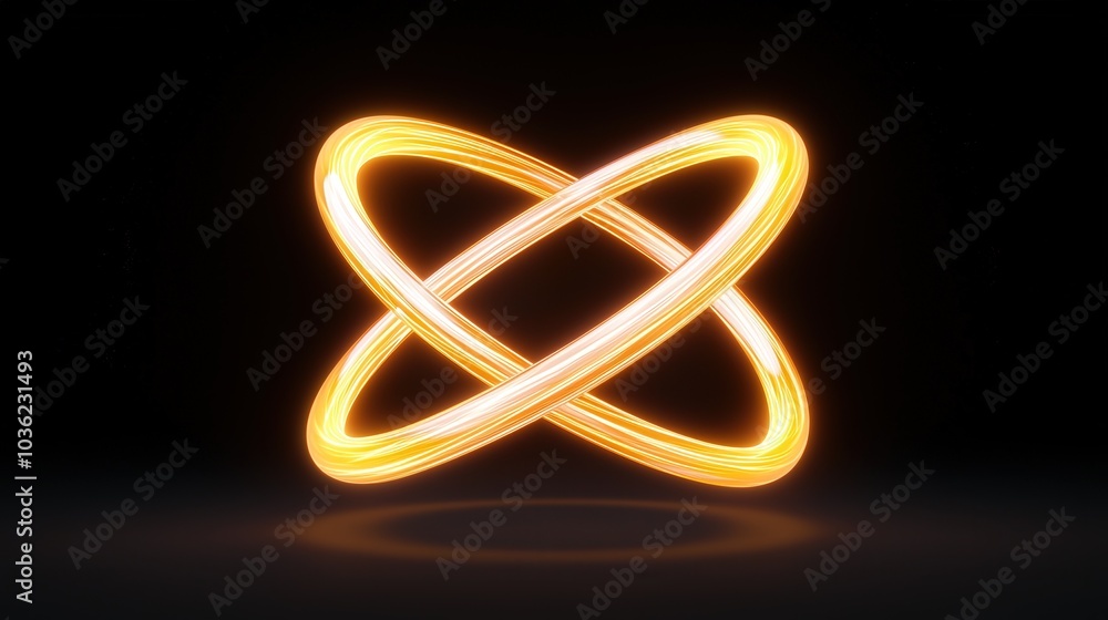 Poster a dynamic representation of positron emission during beta decay with spirals of energy radiating out