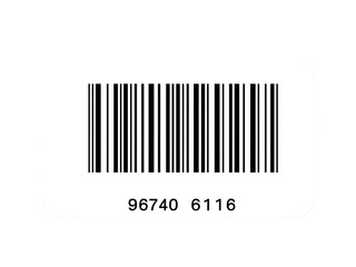 barcode on white background