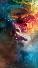 Obraz premium Abstract Surrealism: A Dreamlike Journey Through the Mind